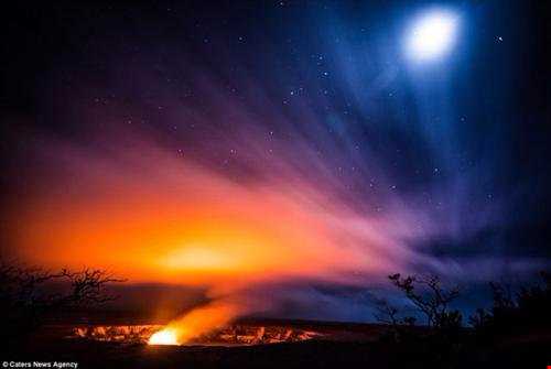 تصاویر دیدنی از فوران آتشفشان Kilauea