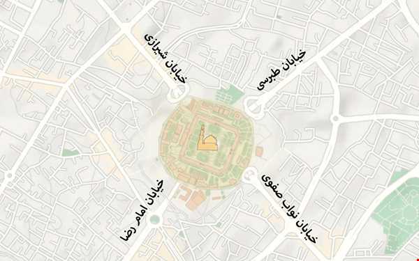 معرفی خیابان‌های اصلی در چهار جهت حرم امام رضا برای رزرو هتل در مشهد+راهنمای جامع