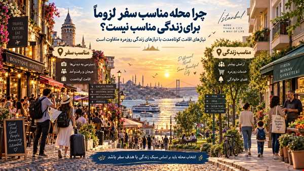 در استانبول کجا بمانیم؟ بهترین محله&zwnj;ها برای سفر و زندگی