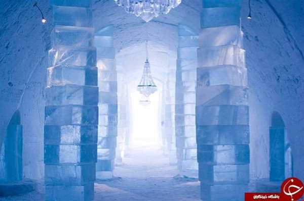 ساخت هتلی یخی با 5 هزار تن یخ!