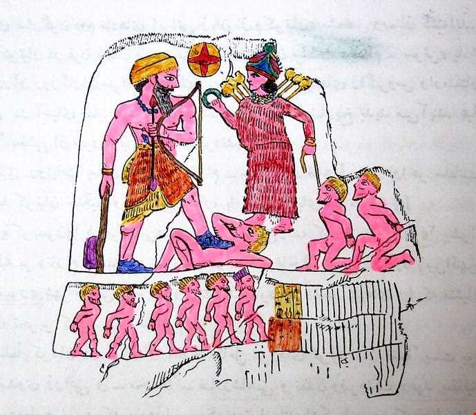 Anobanini bas-relief