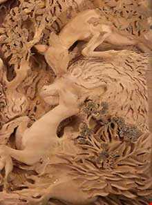 Wood carving