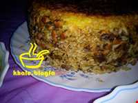 لوبیا پلو تبریزی