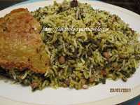 لوبیا پلو تبریزی