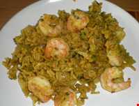 Meygoo Polo ( Rice with Shrimp )