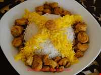 Meygoo Polo ( Rice with Shrimp )