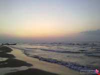 Haji Bakandeh beach and village