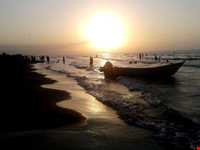 Haji Bakandeh beach and village