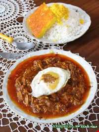 پیچاق قیمه ( قیمه پیچاق - خورش بادام اردبیلی )