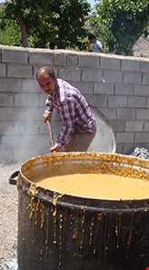 جشن بلغور پزان روستای سنو