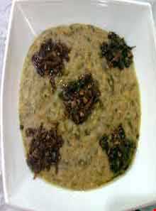 آش ترخینه شکمبه (سیرابی)