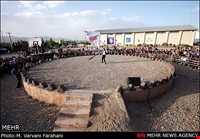 celebrating and shovel spinning ceremony