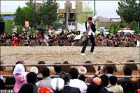 celebrating and shovel spinning ceremony