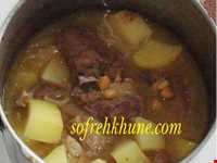 Kohlrabi Abgoosht  ( Abgoosht-e Kalam Qomri)