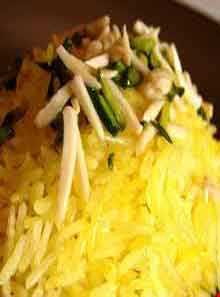 قیمه بوشهری با شکر پلو