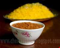 قیمه بوشهری با شکر پلو