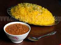 قیمه بوشهری با شکر پلو