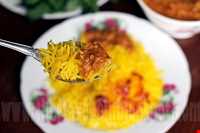 قیمه بوشهری با شکر پلو