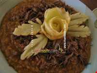 قیمه بوشهری با شکر پلو