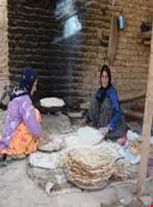 پخت نان محلی